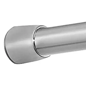 Interdesign forma shower curtain tension rod, brushed stainless steel