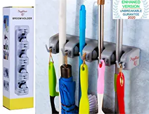 Angel bear mop holder and broom holder