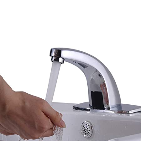 Bath guru brass basin tap, silver