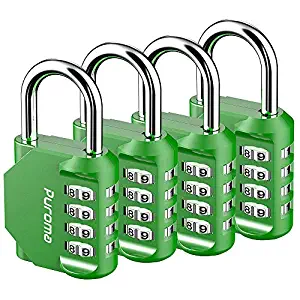 Puroma 4 pack combination lock
