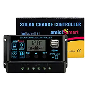 Amicismart solar charge controller 10a