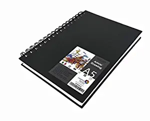 Brustro artists sketch book wiro bound a5 size