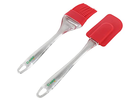 Clazkit yh1109 silicone brush and spatula set