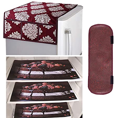 Kuber industries pvc 3 pieces fridge mats