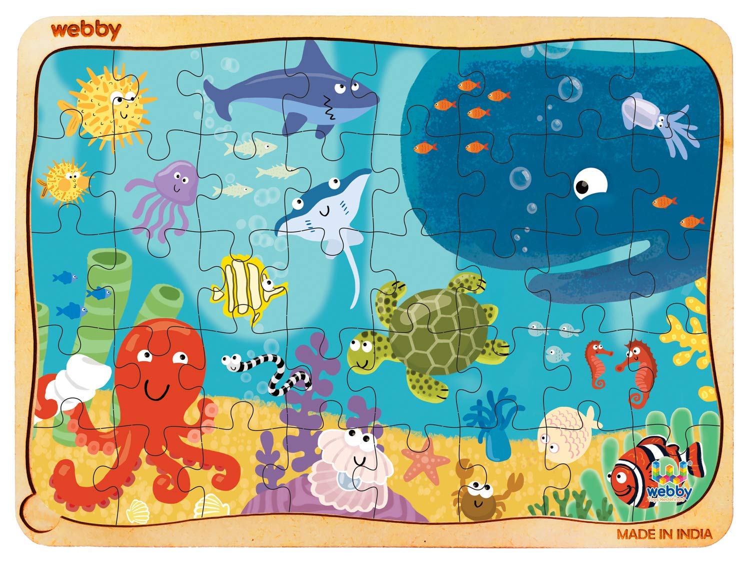 Webby underwater animals jigsaw puzzle