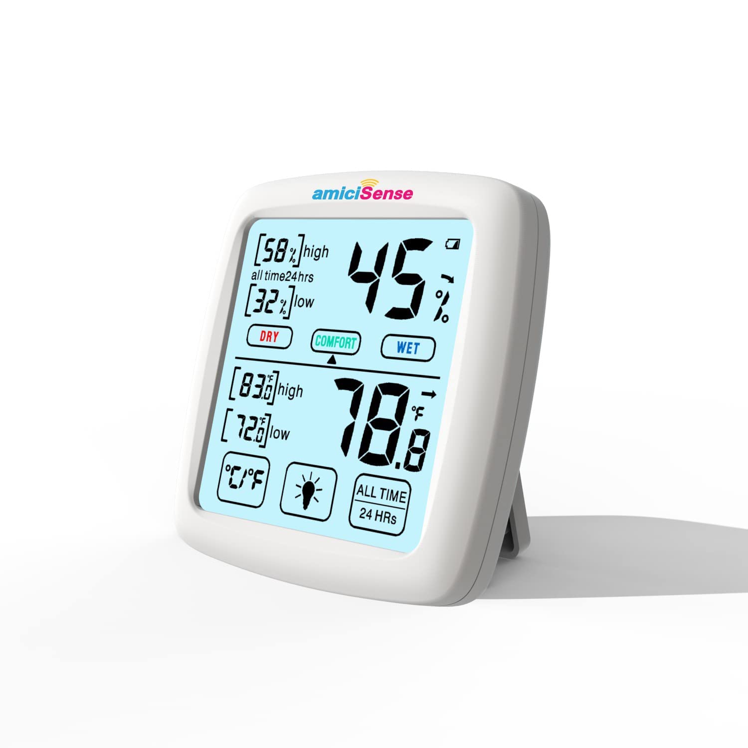 Amicisense as 55 digital touchscreen with backlight temperature