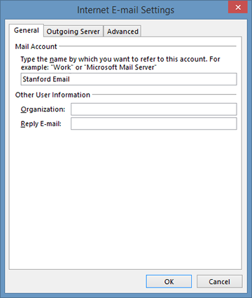 General settings