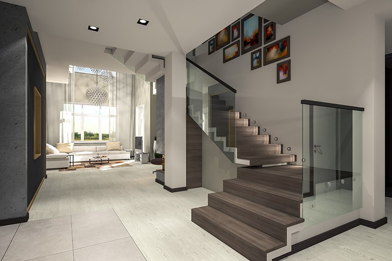 L shaped staircases types of stairs design