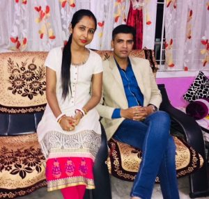 debasish with wife